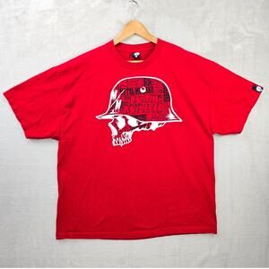 Vintage Metal Mulisha Shirt Mens 2XL Red Skull Biker Skater Y2K Motocross Grunge